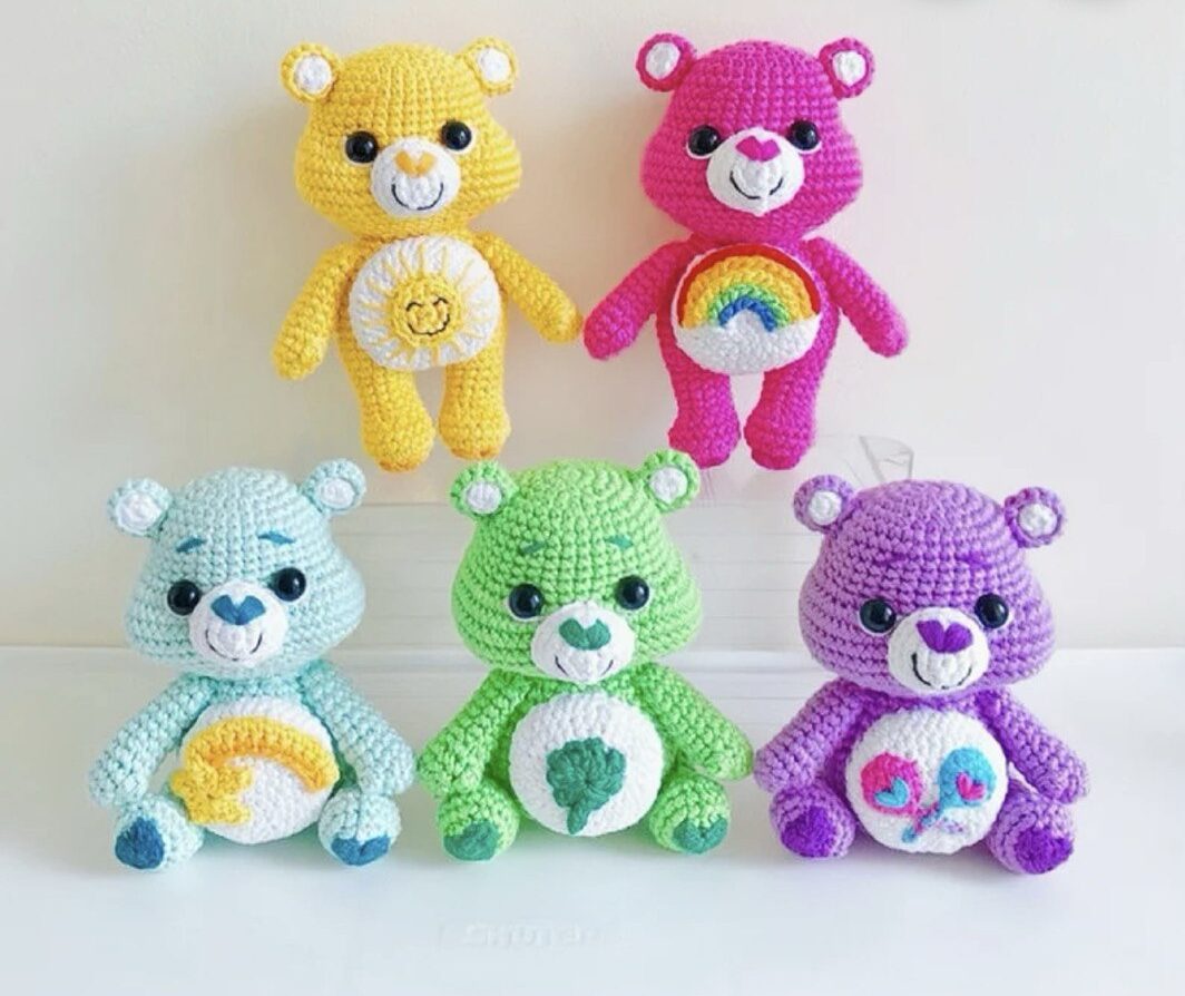 Free Crochet Pattern: Adorable Care Bears Amigurumi