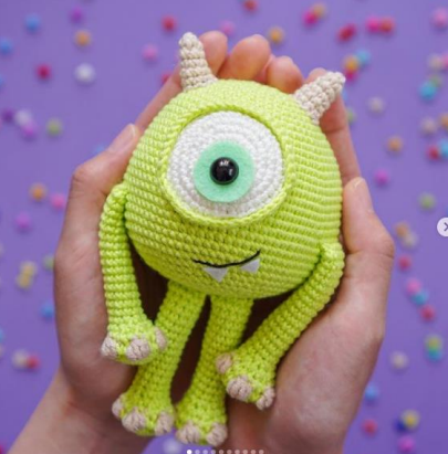 Mike wazowski crochet pattern free