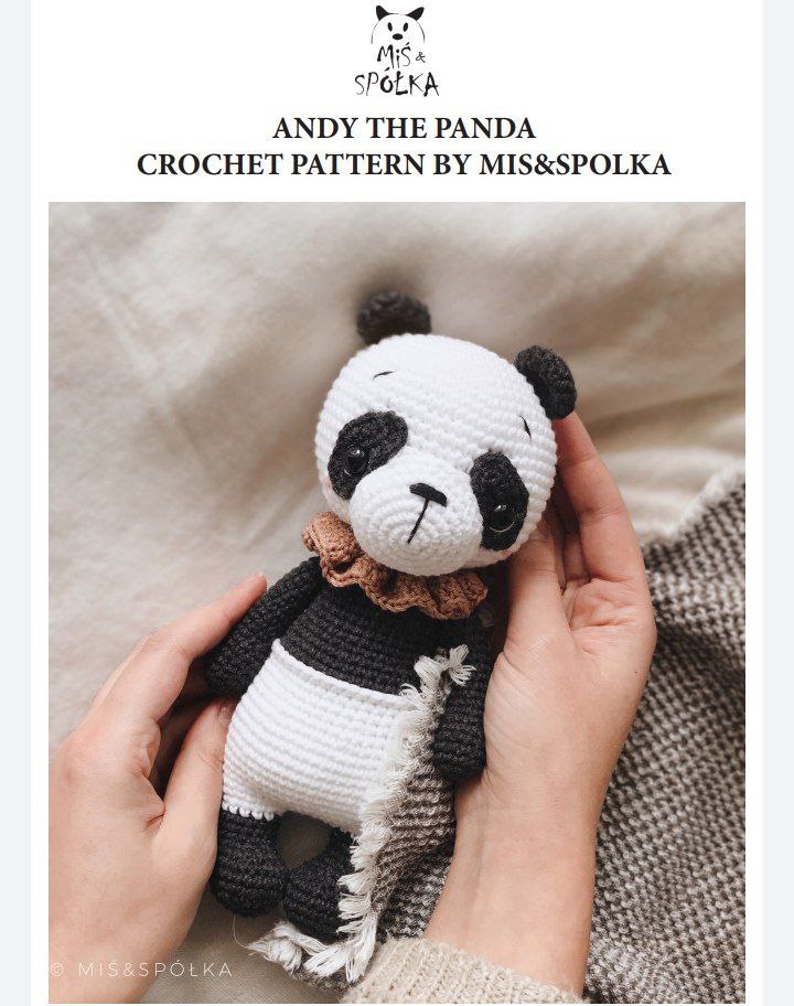 Crochet panda bear pattern free