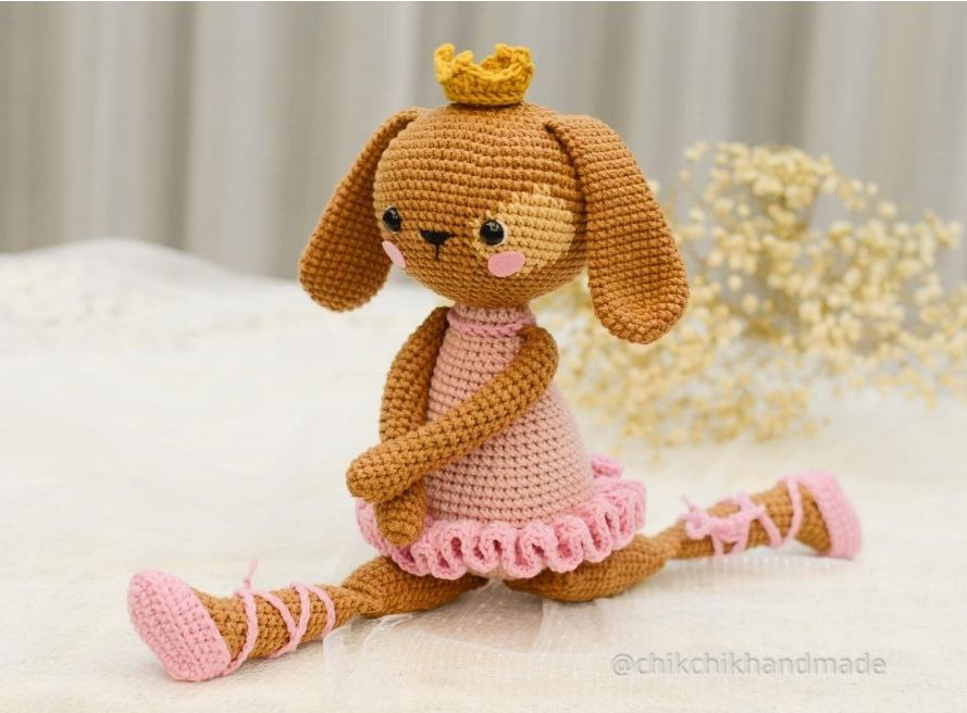 Free Ballerina Dog Crochet Pattern