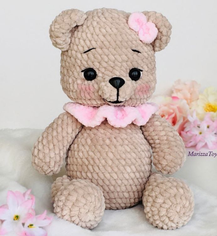 Crochet plush bear free pattern