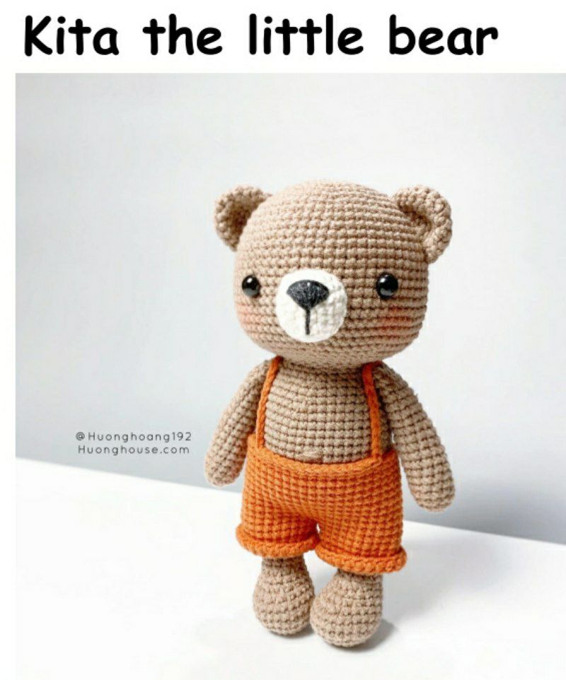 Beginner basic teddy bear crochet pattern free