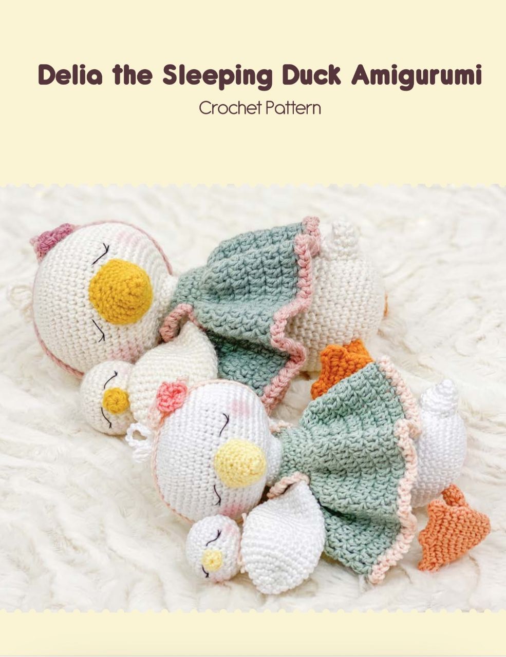 Amigurumi duck free crochet pattern