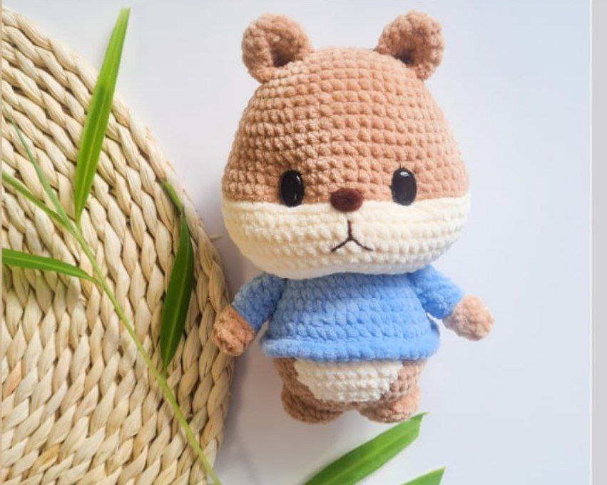 Crochet hamster free pattern