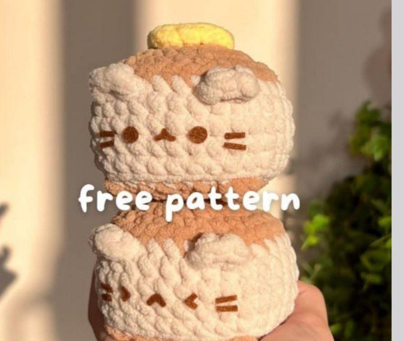 Amigurumi: Pancake Cat Crochet Pattern