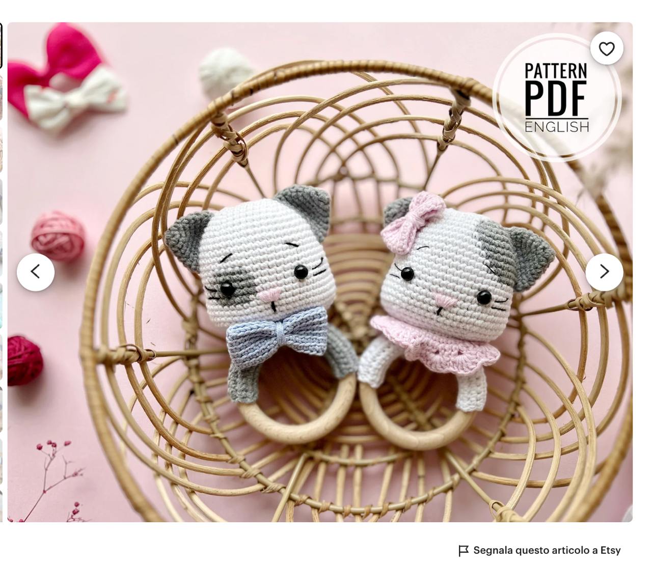 Free Crochet Pattern: Mr. and Mrs. Cass, the Cat Rattle Amigurumi